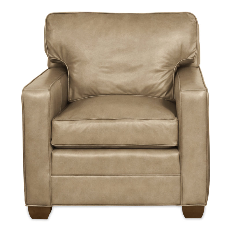 Chaise Hillcrest 37 ", Cuir véritable Ziggy Dune, La Havane