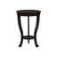 Table d'appoint à 2 niveaux avec placage en noyer foncé, pour une chambre à coucher élégante et un salon brun