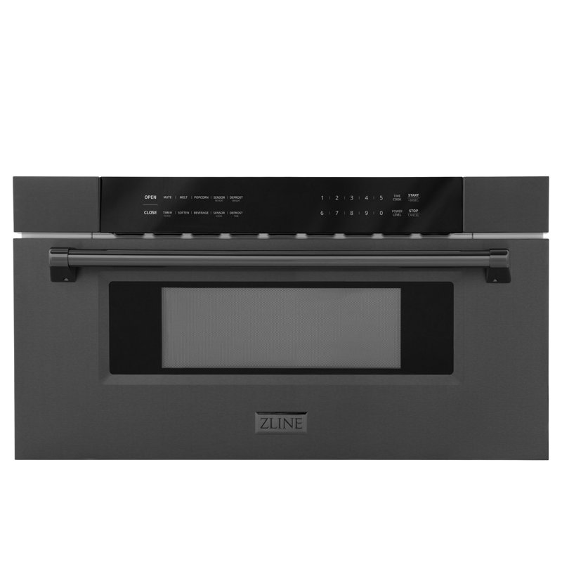 ZLINE 30 in. Built-in Convection Microwave Oven in Stainless Steel with Speed and Sensor Cooking, Black Stainless Steel