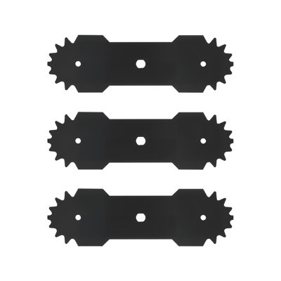 Lames de bordure électrique, longueur de 8,8 pouces, lames de rechange, acier à haute teneur en carbone 65Mn avec revêtement électrophorétique, bord tranchant dentelé, compatible avec la bordure ASYTM01230