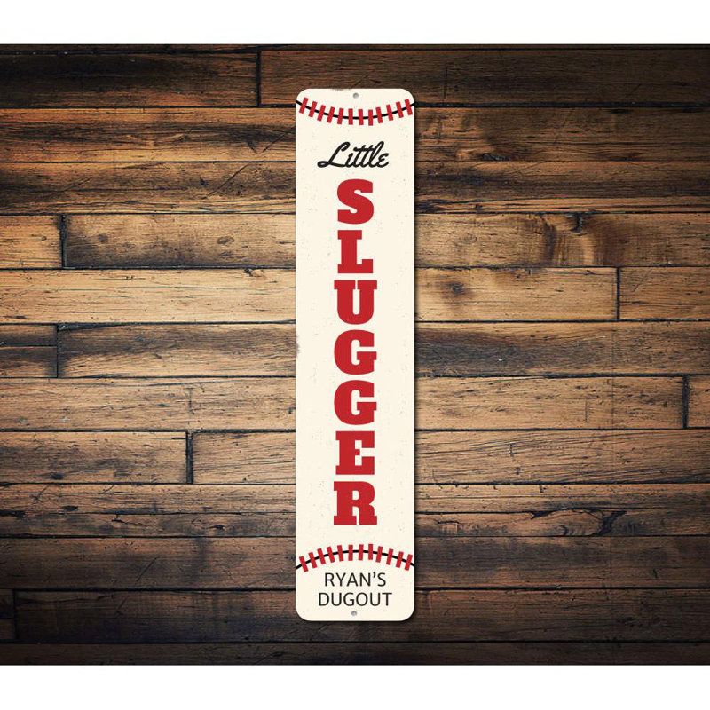 Plaque en aluminium Little Slugger, H 6 po x l 24 po x P 0,063 po