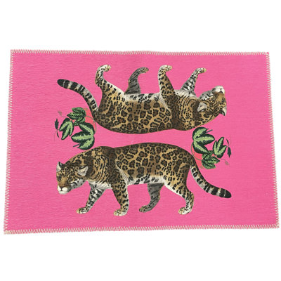 Tapis double lavable Leopard Seeing
