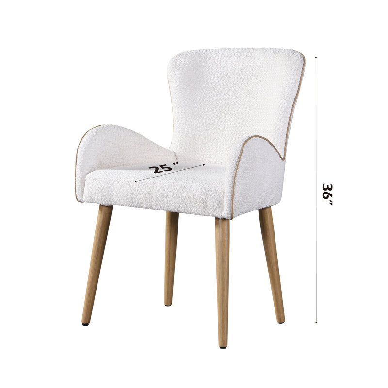 Ensemble de 2 chaises d'appoint Qwin Boucle Oak