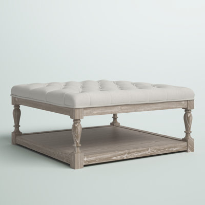 Athena Solid Wood Floor Shelf Coffee Table with Storage by Lark Manor