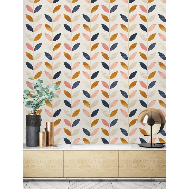 Rouleau de papier peint adhésif Hewish, L 10,42 po x l 25 po