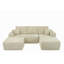 373-001 / Repose-pieds / Beige / Peluche-1800265382