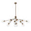 Lustre en verre bullé 12 lumières Modern -1063048892