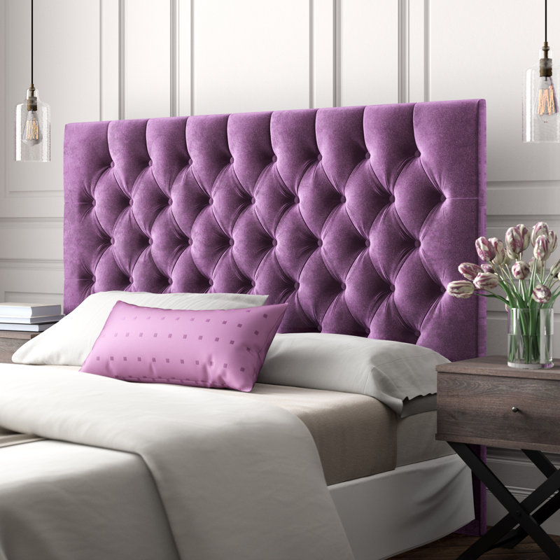 Iruela Upholstered Velvet Headboard, Super King (6')