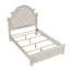 Lit capitonné traditionnel Dilys, blanc antique, grand-21558867