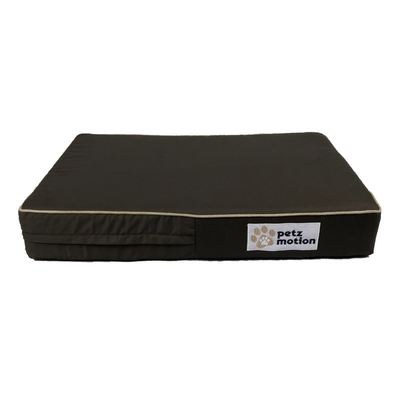Orthopedic Polyester Pet Bed, Brown, Large