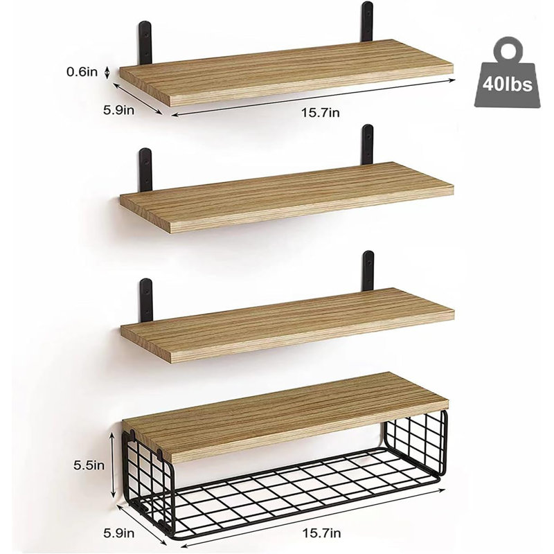 Rangement pour salle de bain Briaroaks, Brun rustique