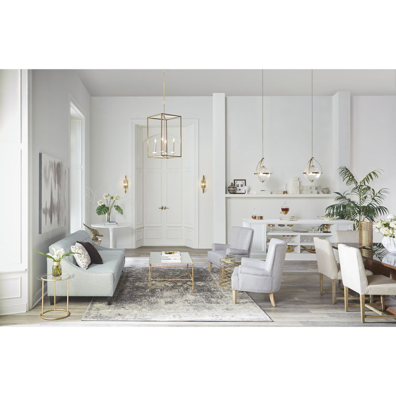 Perth 4 - Light Dimmable Square / Rectangle Chandelier