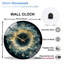 Horloge murale en verre Nebula