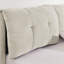 Grand lit plateforme tapissier hydraulique avec tête de lit intégrée, tissu chenille, beige-448528268-448528270