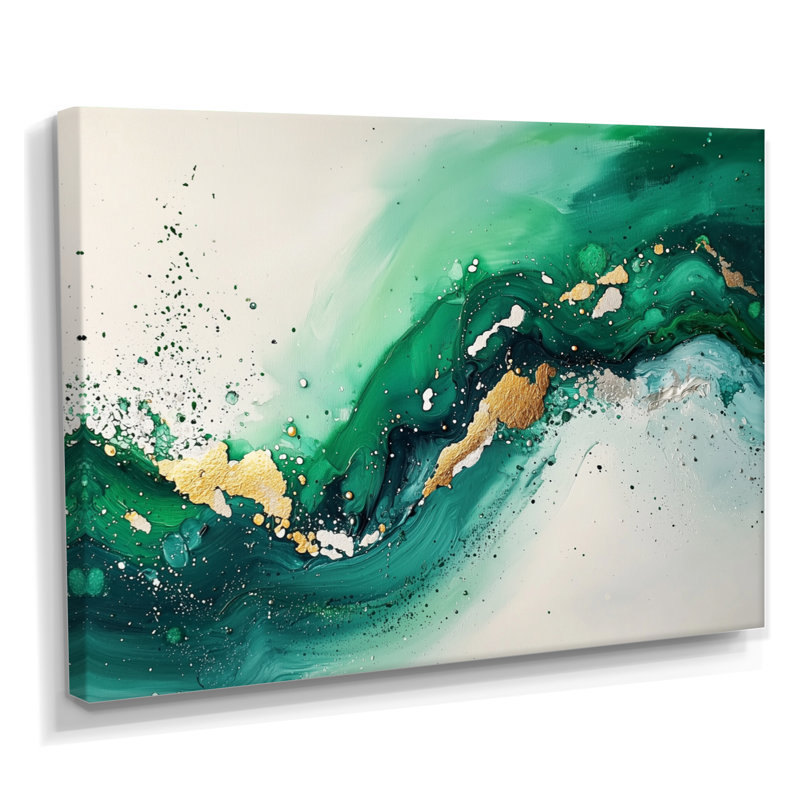 Altizer - Abstract Wall Art, 34" H x 44" W, Toile tendue sur cadre, Ne s’applique pas