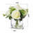 Faux Silk Rose Arrangement in Vase