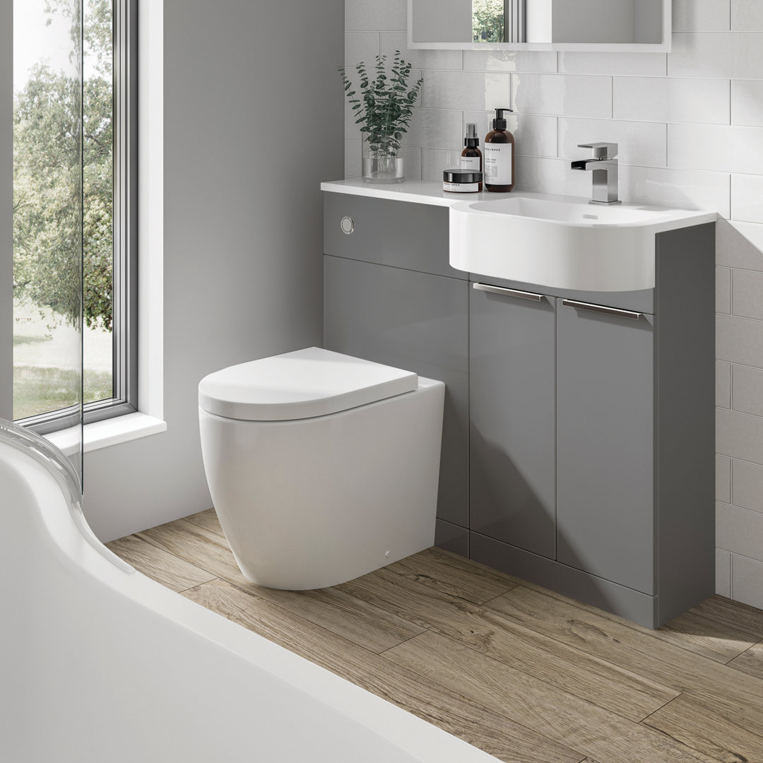 100mm Combined Vanity Unit with Toilet Included
