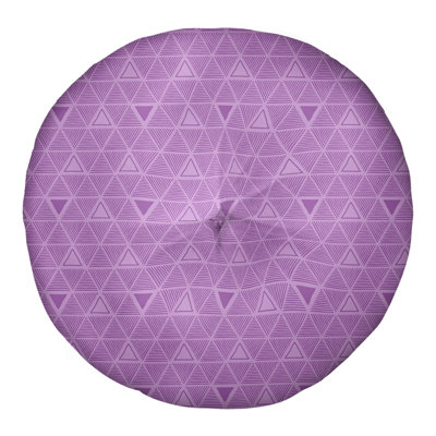Coussin de sol classique à motif de triangles dessinés à la main
