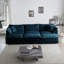 Canapé modulaire confortable à assise profonde et réversible modulaire à 6 places avec repose-pieds et coussins
