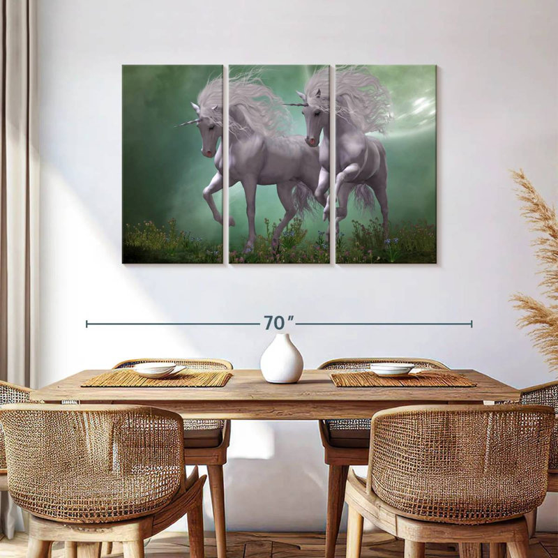 Brampt Unicorn Lovers, 36" H x 57" W