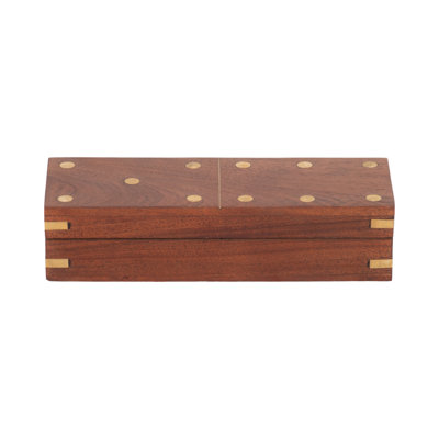 Wood, Dominoes Box, Rectangle