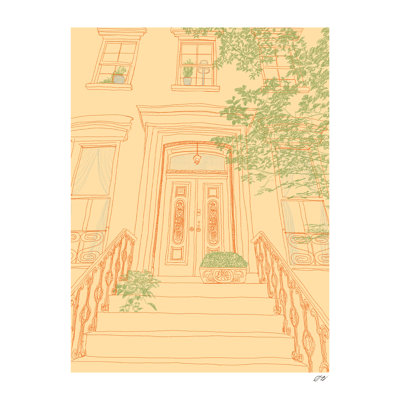 Yellow Townhouse Print