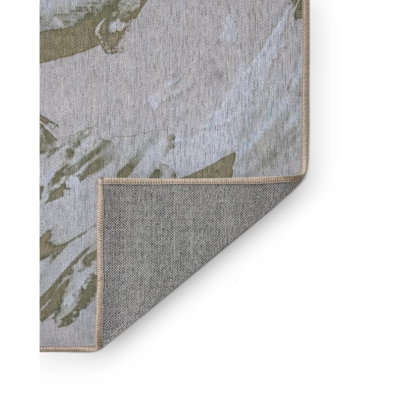 Ery Washable Abstract Indoor Rug, Rectangle 2' x 4'