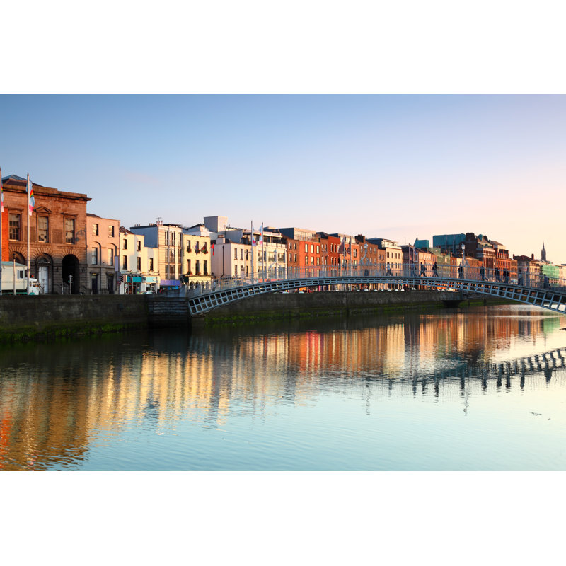 Ha'penny Bridge - Wrapped Canvas Print, 20cm H x 30cm W