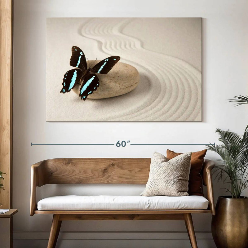 Zen Butterfly, 34" H x 51" W
