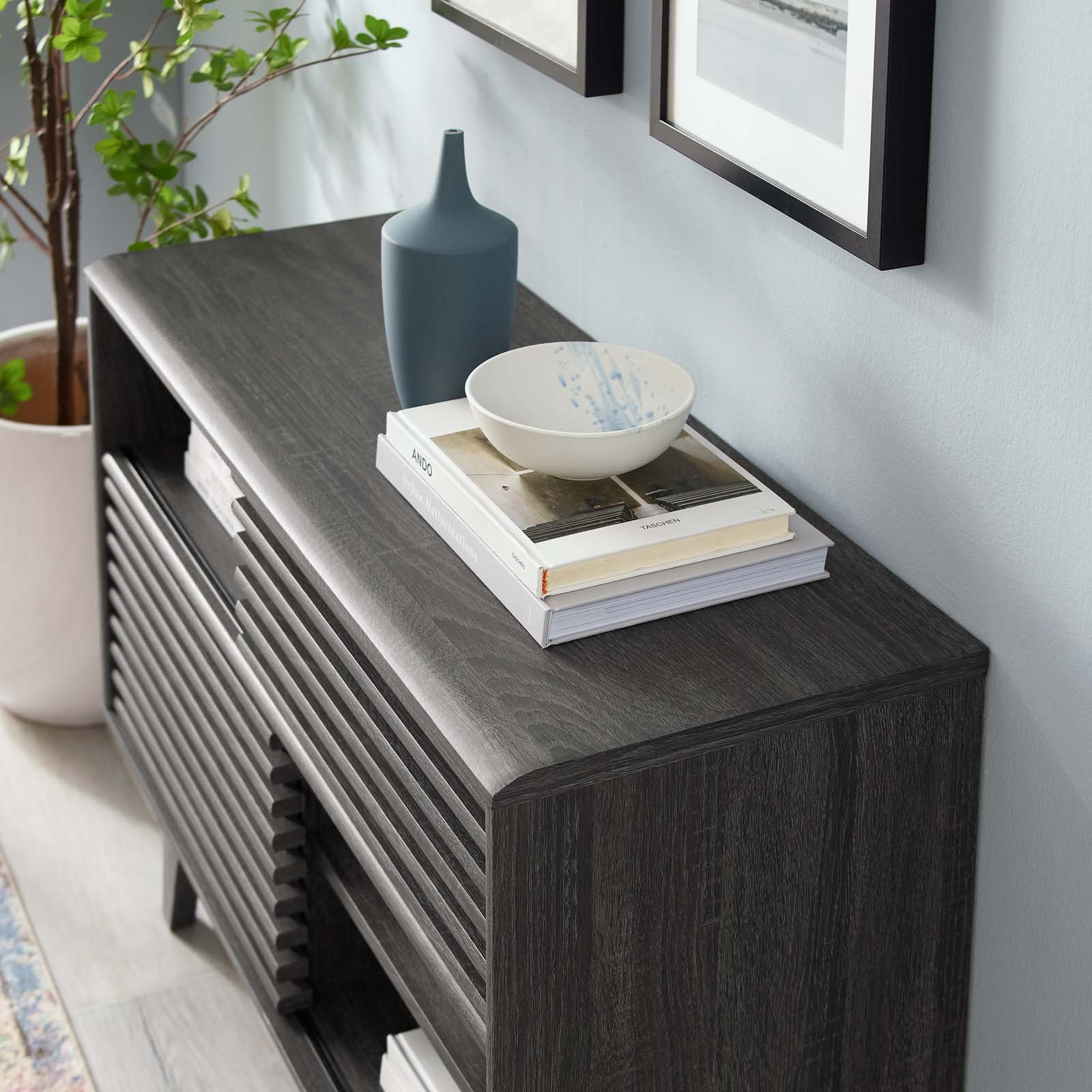 Render TV Stand, Charcoal