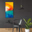  «Marsh Sunrise 2» par Alicia Ludwig, art mural en verre acrylique, 24 po x 48 po