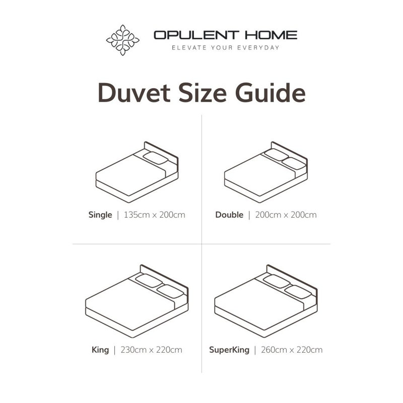  13.5 Tog Winter Duck Feather & Down Duvet Anti-Allergy Cotton Down-Proof Cover Extra Warm Luxury Quilt, Double