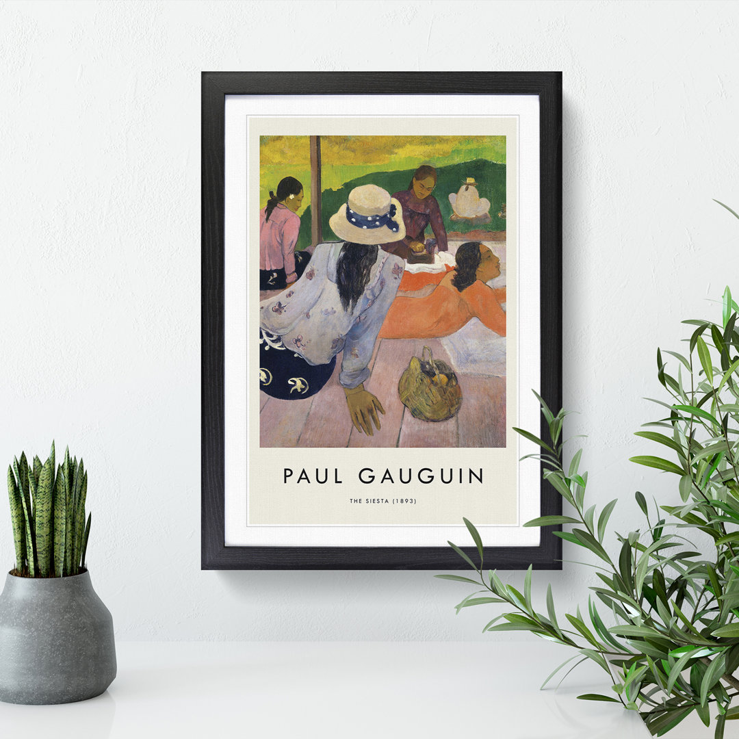 The Siesta by Paul Gauguin - Picture Frame Painting