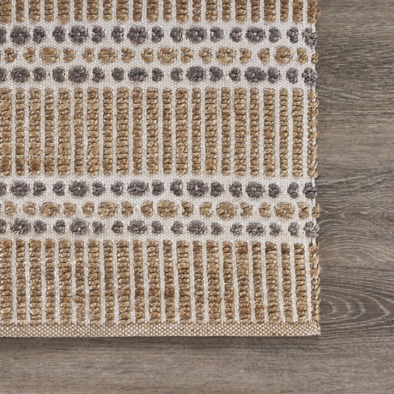 Tapis géométrique tissé à la main, Rectangle 9 pi x 12 pi