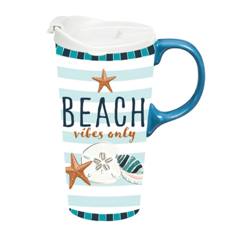 Boîte-cadeau en céramique 17 oz Beach Vibes Only