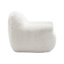 Fauteuil à billes en fausse fourrure blanc moelleux avec support pour le dos, confortable canapé en mousse déchiquetée pour le salon et la chambre à coucher-599943426