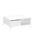 Elegant Coffee Table, Diamond White, 35.4 x 16.5 x 35.4 inches | 100% Melamine Coated Particle Board, Thickness: 0.6 inches | Features Additional Storage, Modern Design for Living Room & Stylish Home Decor-2139333786