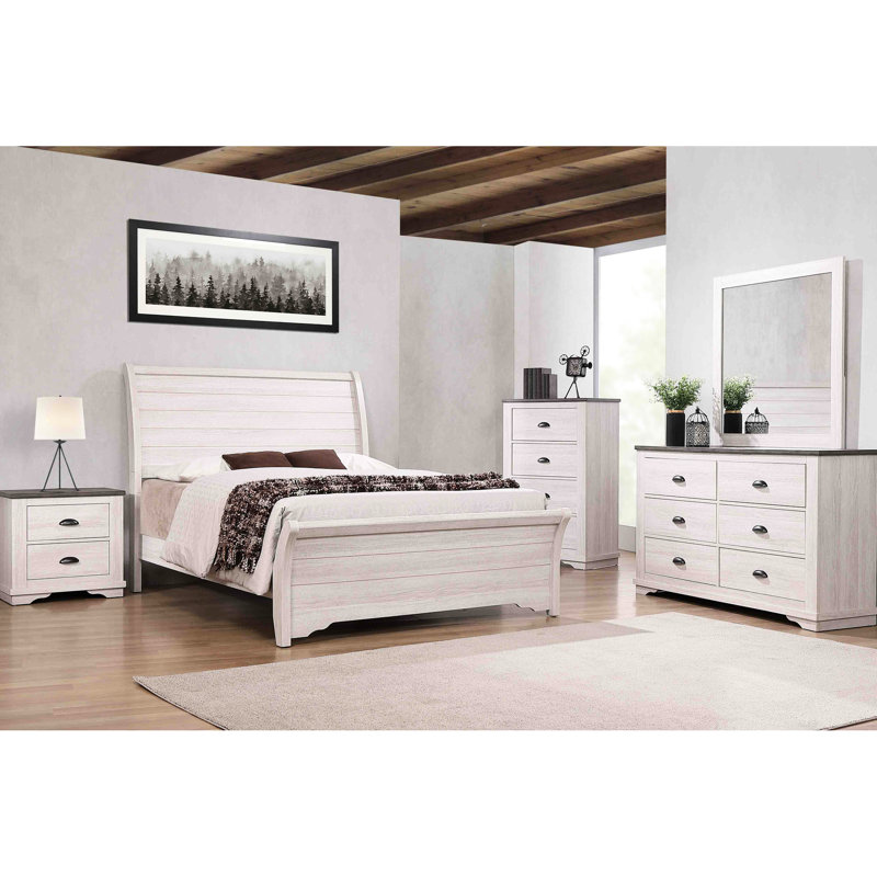 Mounted Nightstand In Gray With Solid Drawer Assembly Cup Pulls And Finish Layer