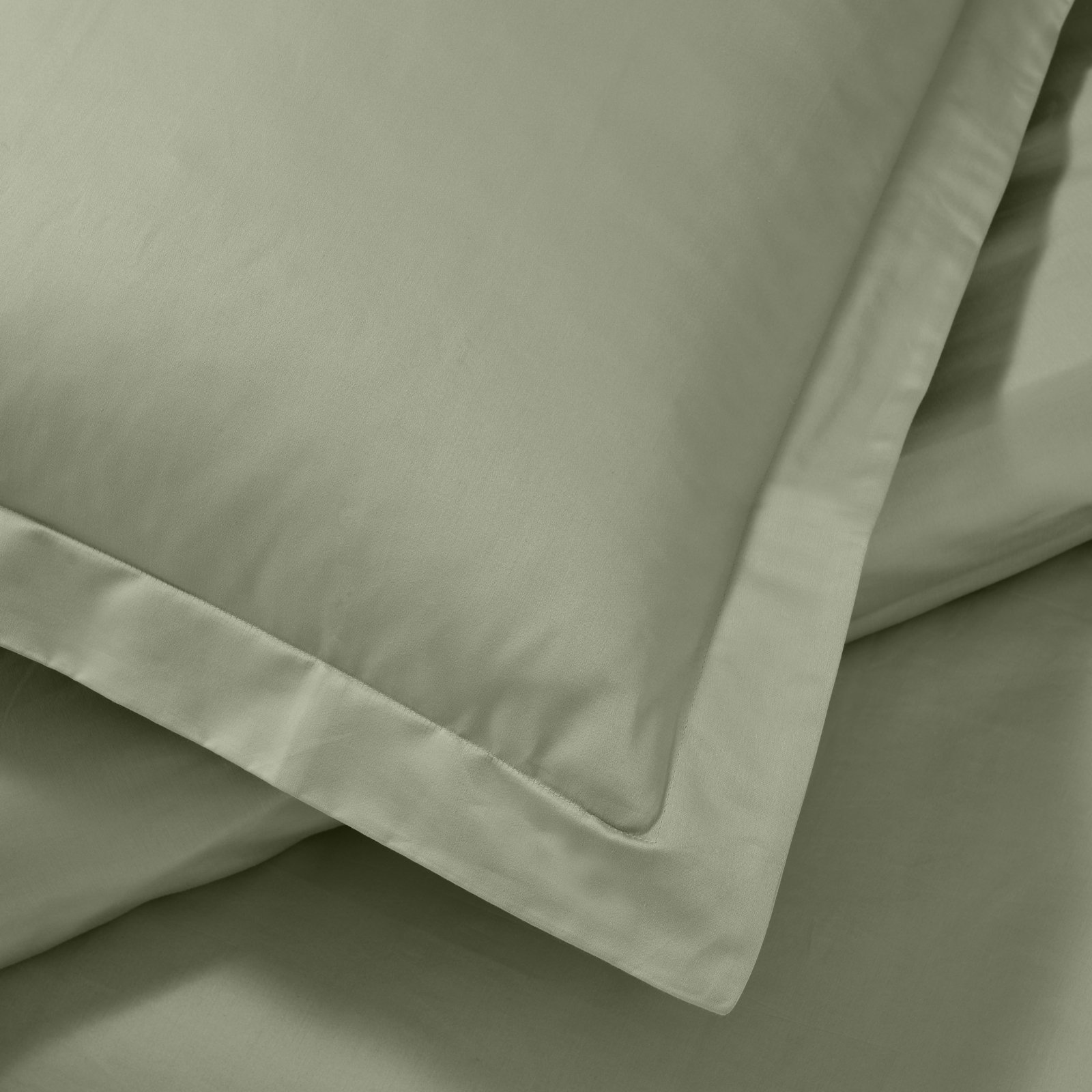 Mellark Cotton Sheets, Full/Queen Duvet Cover + 2 Standard Shams, Sage