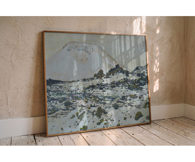 Frozen Volcanic Peaks Print, Size, Format, Frame Color