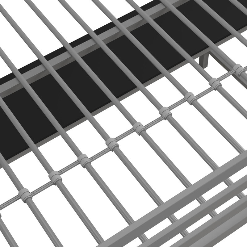 Furse Kids Loft Bed, Silver, Full