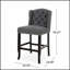Tabourets de comptoir à oreilles touffetés contemporains avec siège pivotant et réglage de la hauteur à gaz pour une assise confortable-68649095