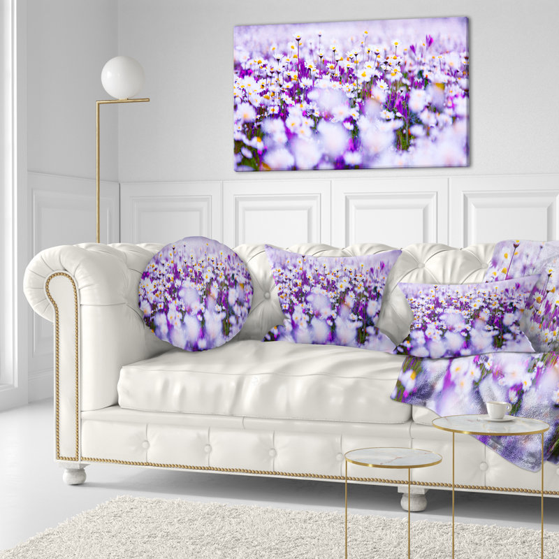 Coussin lombaire à montage sur le terrain floral