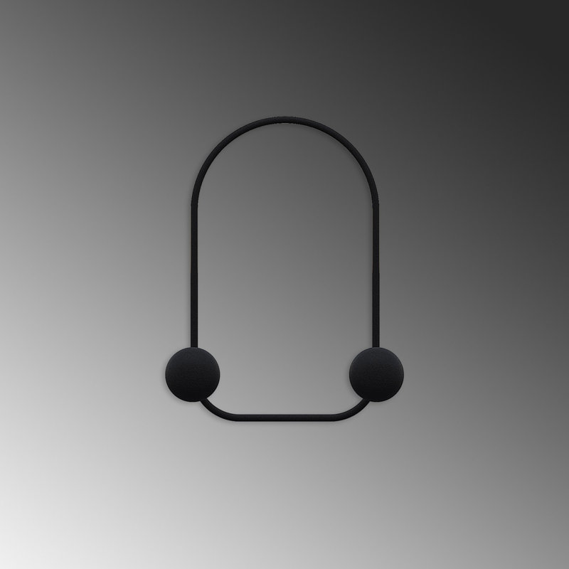 Sturdy Metal Wall Hook, Black, 9.8 x 2.8 inches | Height: 12.9 inches | Durable Metal Body, 0.6 lbs Weight Capacity: 22 lbs | Stylish and Functional Hook for Home or Office, Perfect for Organizing Coats & Bags