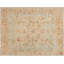 Tapis en laine noué à la main beige, bleu, brun et orange 9X11 Mid-20Th Century BB6963