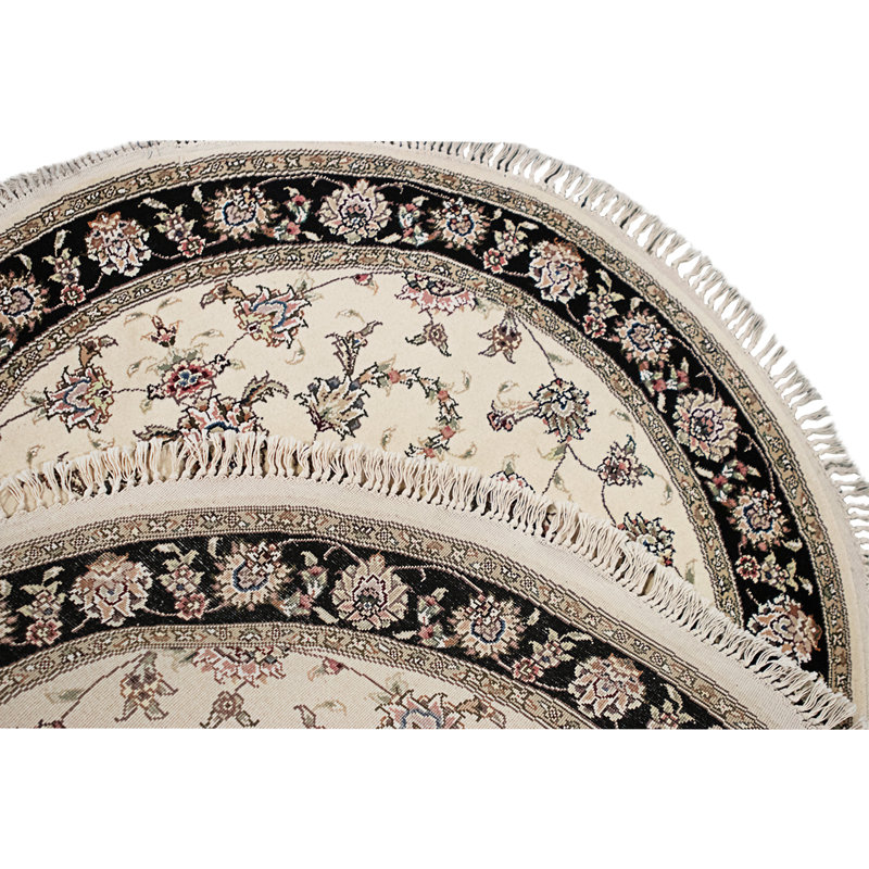 Handmade Silk and Wool Area Rug