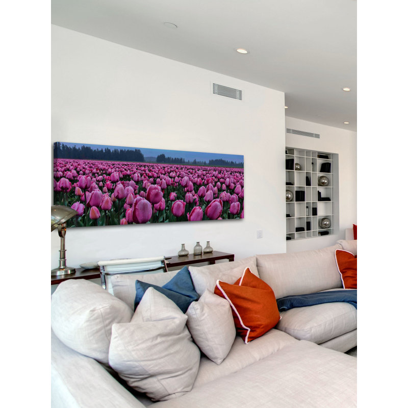 Tulips Galore by Don Schwartz - Wrapped Canvas Panoramic Print, 38 cm H x 114 cm W
