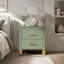 Table de chevet 2 tiroirs Sage Green