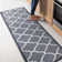 Bethie Gray Non-Skid Moroccan Trellis Machine Washable Area Rug