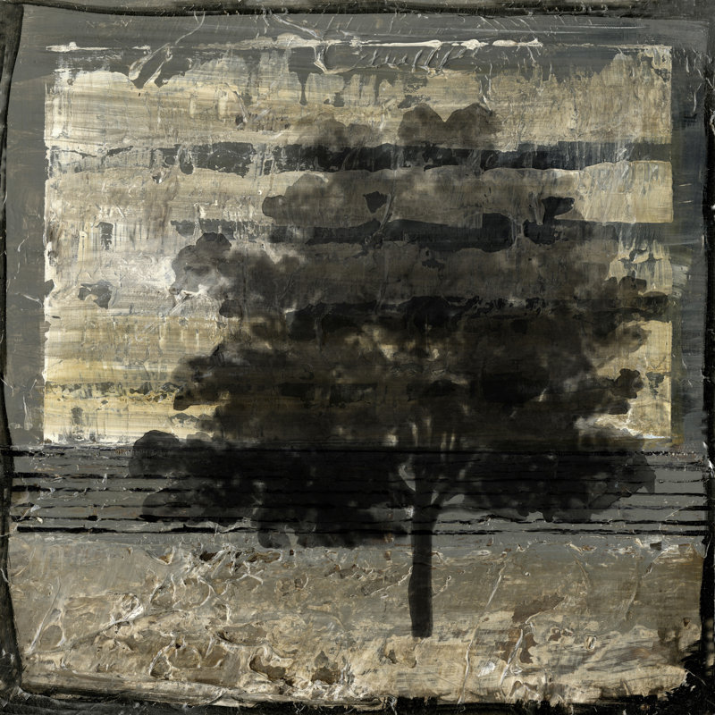 Composition With Tree I by Stellar Design Studio - Wrapped Canvas Painting, 91cm H x 91cm W